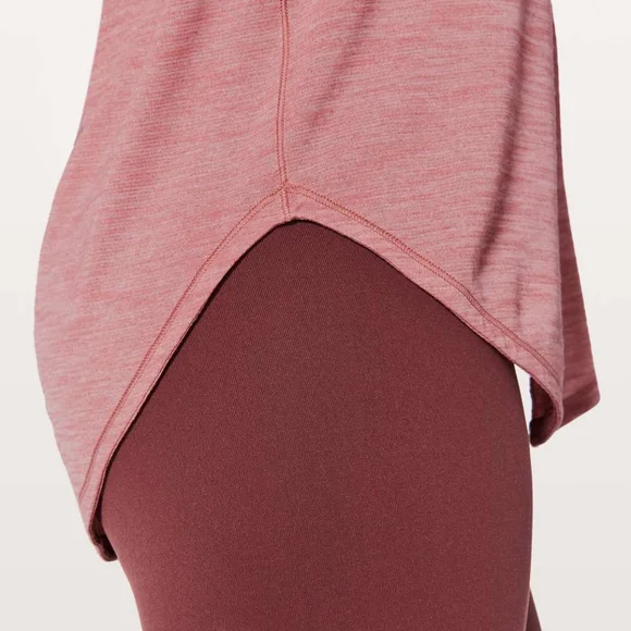 Lululemon Free To Be Serene Tank (2 In 1) Support For C/D Cup Heathered Quicksan - Picture 4 of 7